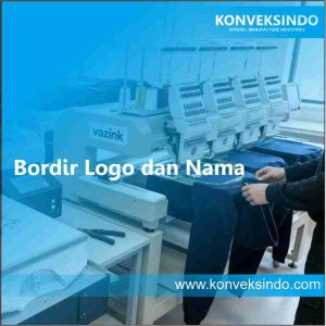 Bordir Logo dan Nama