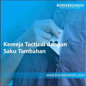 Kemeja Tactical dengan Saku Tambahan