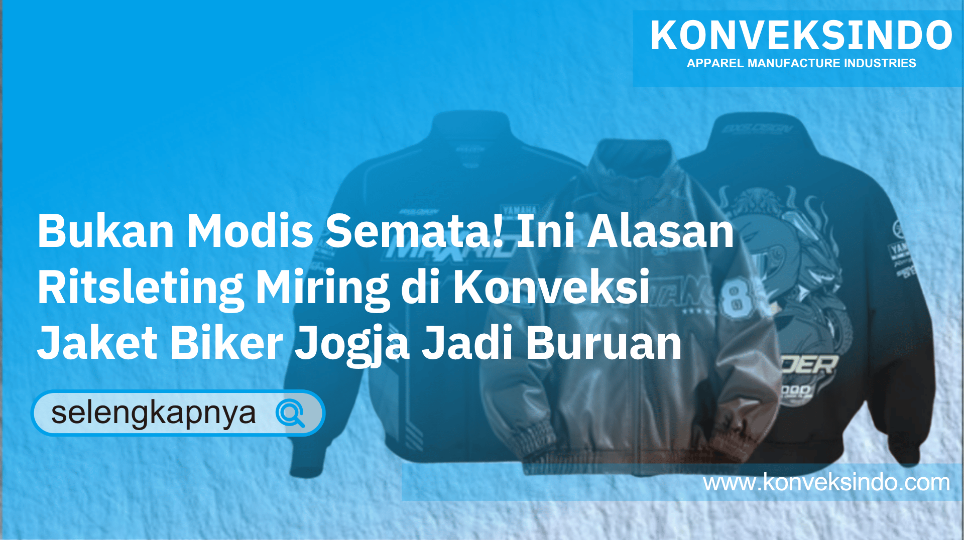 You are currently viewing Bukan Modis Semata! Ini Alasan Ritsleting Miring di Konveksi Jaket Biker Jogja Jadi Buruan